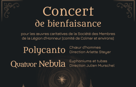 CONCERT DE BIENFAISANCE ORGANISE PAR LA SMLH
SOCIETÉ DE BIENFAISANCE DES MEMBRES DE LA LÉGION D'HONNEUR